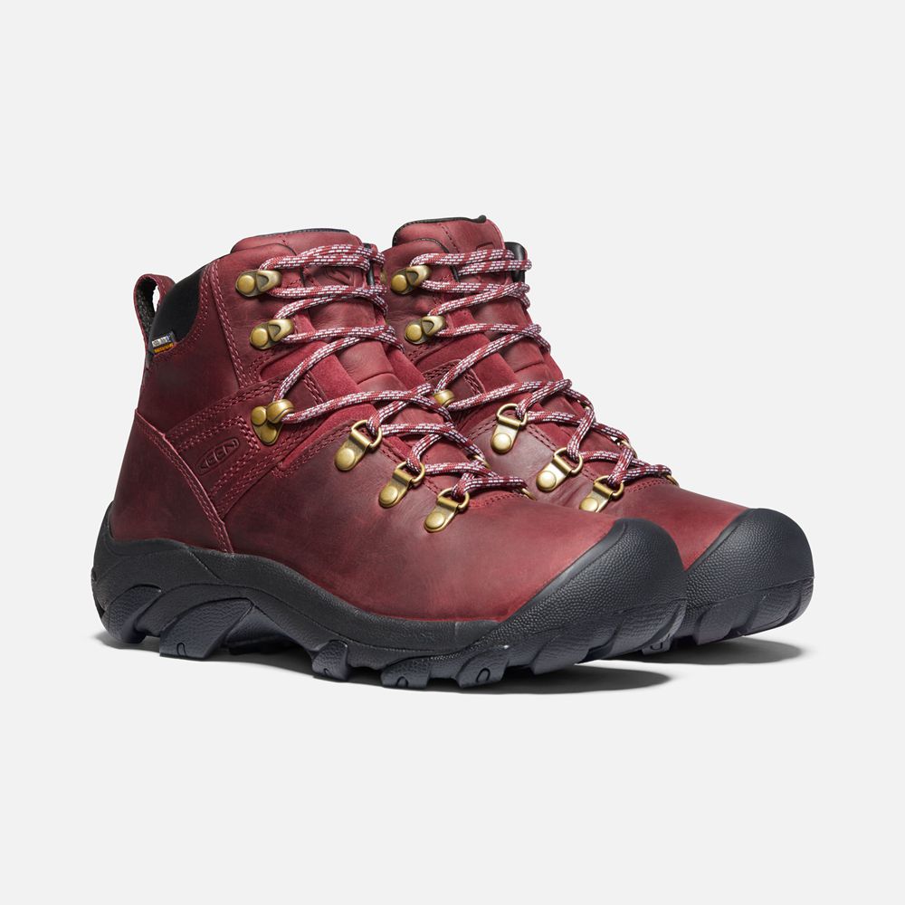 Bottes de Randonnée Keen Femme Rouge Foncé | Pyrenees | FJNIM-9675